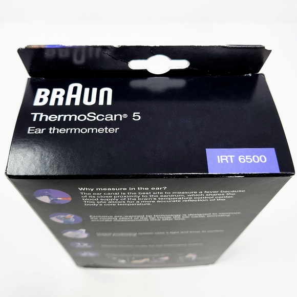 Braun ThermoScan 5 Ear Thermometer, New, Unopened, IRT 6500, Baby, Toddler - Picture 5 of 7